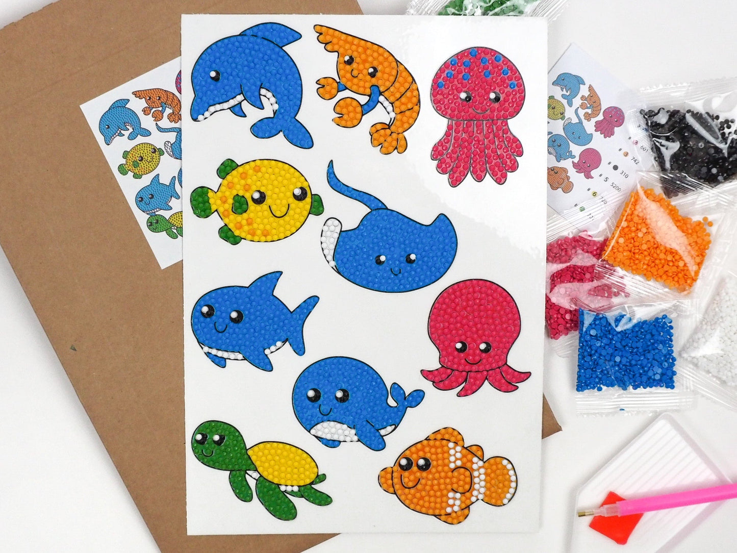 Diamond Painting Sticker - Diamond painting sticker - Vanddyr 2