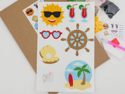Diamond Painting Sticker - Diamond painting sticker - Sommer