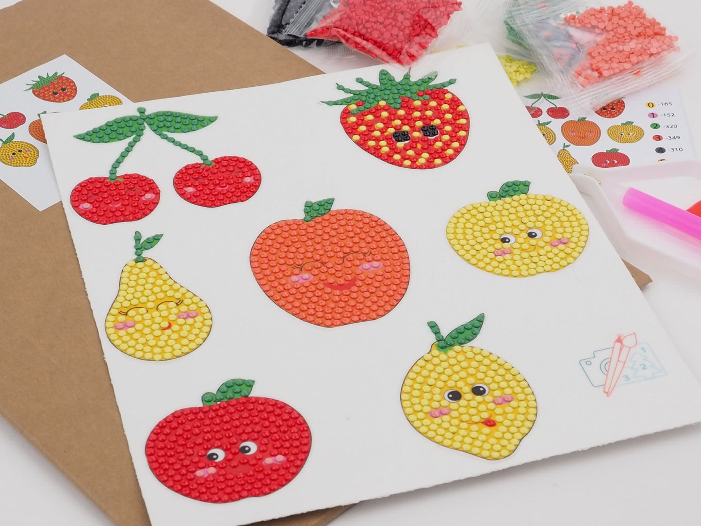 Diamond Painting Sticker - Søde Frugter