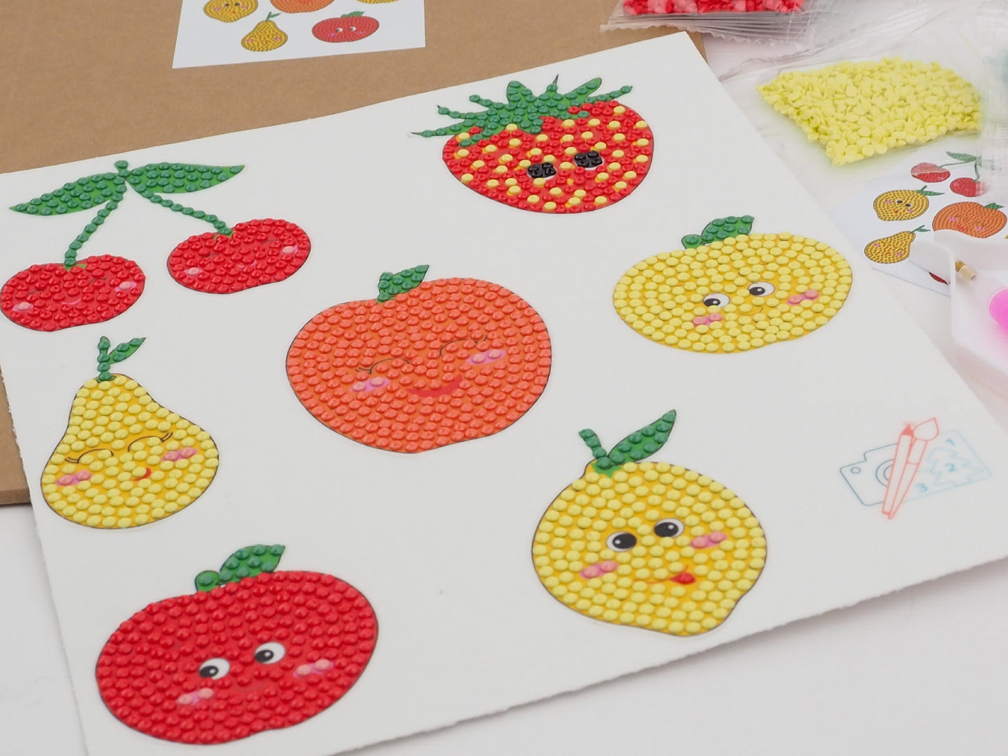 Diamond Painting Sticker - Søde Frugter