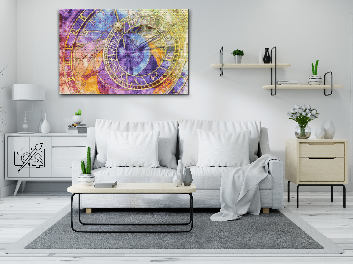 Diamond Painting - Astronomisk ur