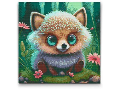 Diamond Painting - Grønøjet pindsvin