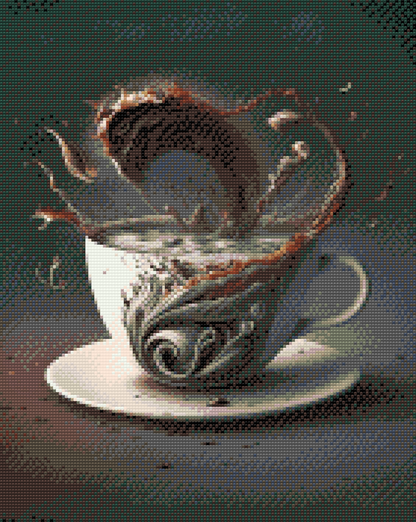 Diamond Painting - Kaffetsunami