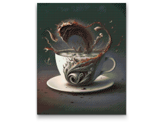 Diamond Painting - Kaffetsunami