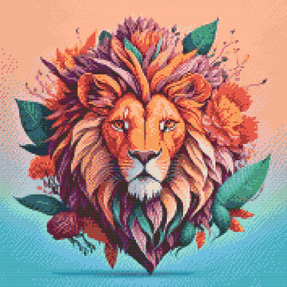 Diamond Painting - Blomsterløve