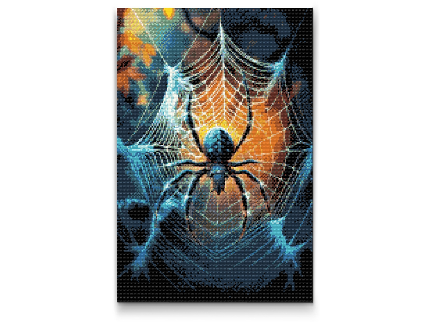 Diamond Painting - Edderkop i et edderkoppespind