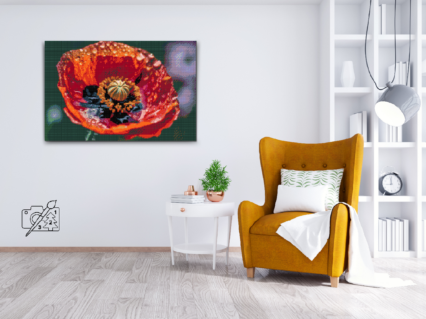 Diamond Painting - Valmueblomst