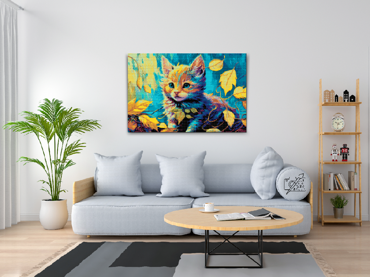Diamond Painting - Killing blandt bladene