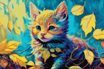 Diamond Painting - Killing blandt bladene