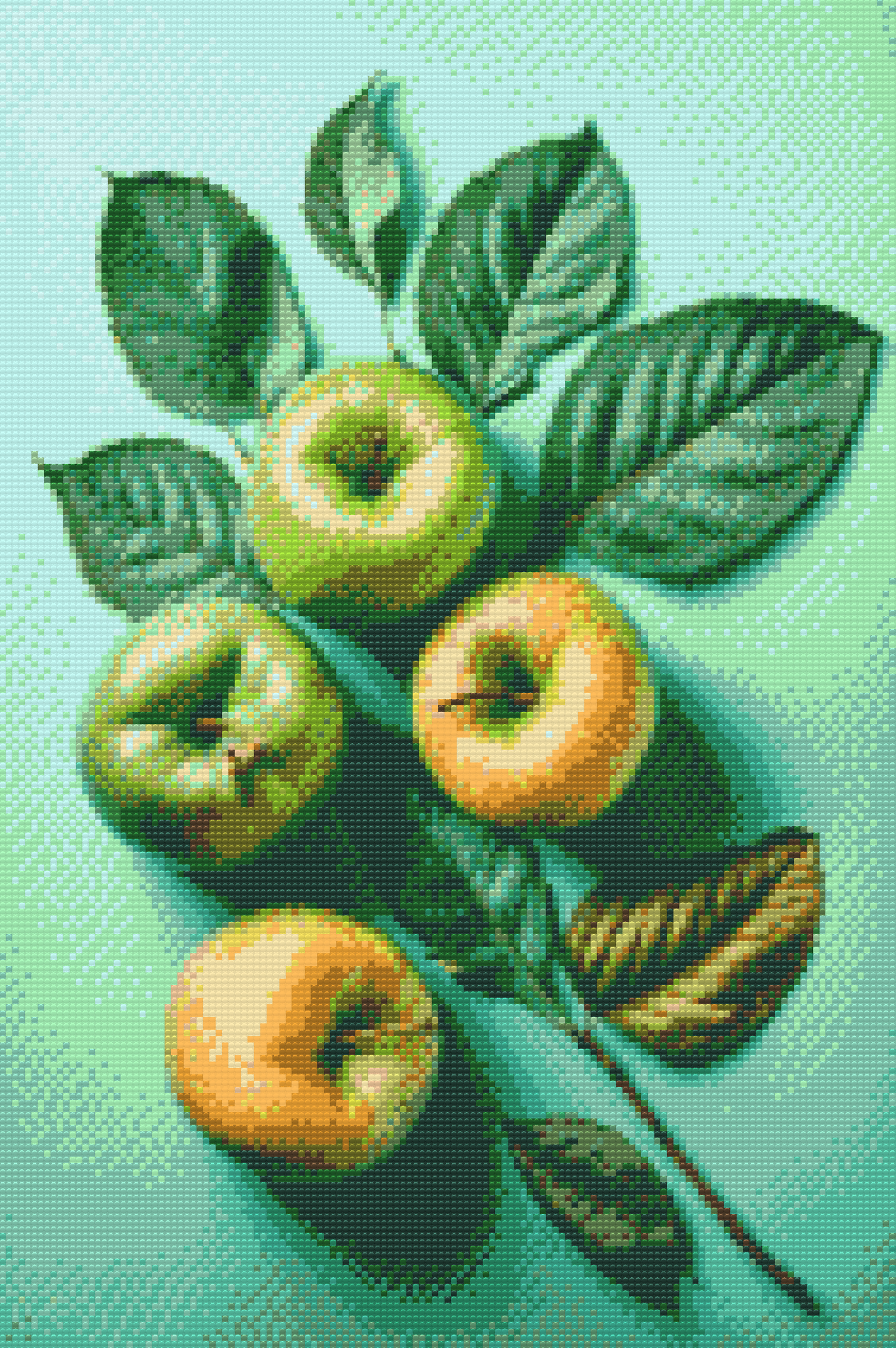Diamond Painting - Æblebaggrund