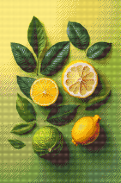 Diamond Painting - Citrusagtig baggrund