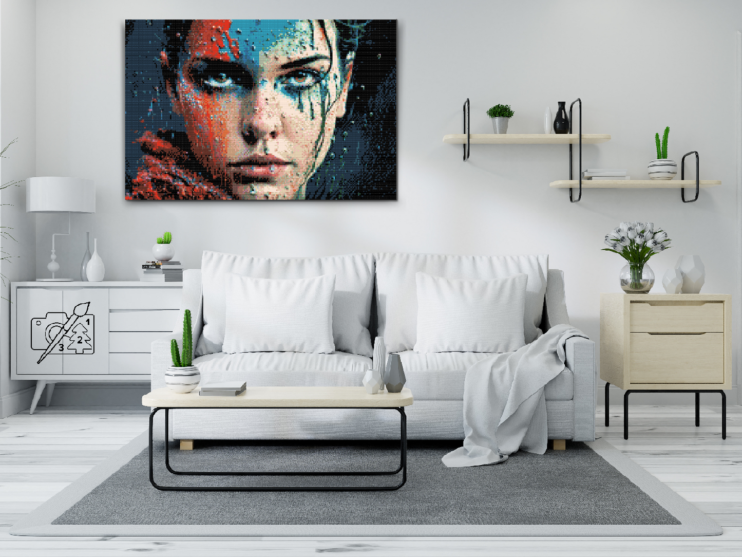 Diamond Painting - Malet kvinde
