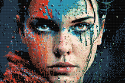Diamond Painting - Malet kvinde
