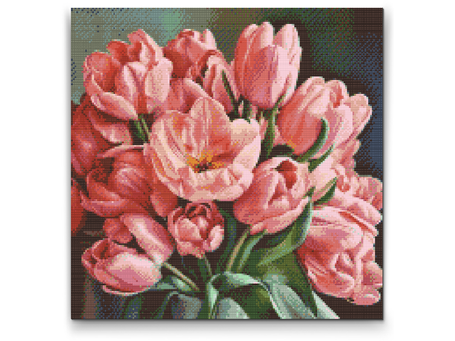 Diamond Painting - En romantisk buket tulipaner