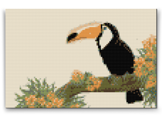 Diamond Painting - Tucan på en trægren