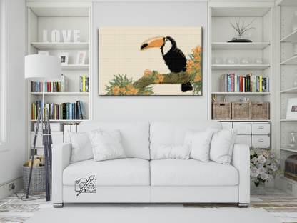 Diamond Painting - Tucan på en trægren