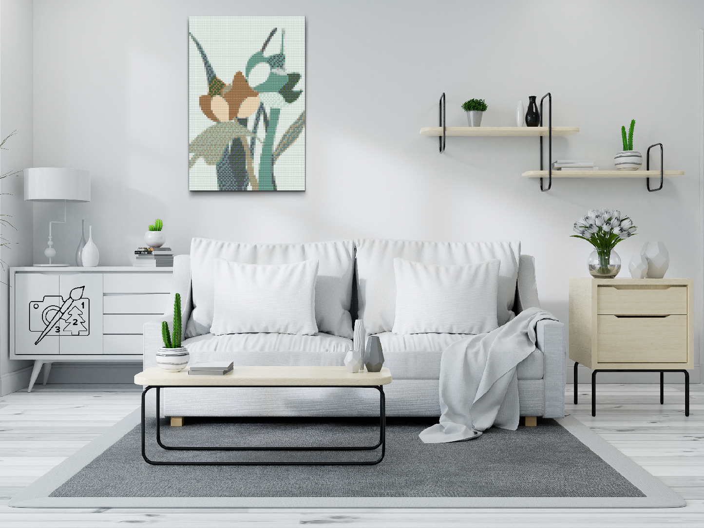 Diamond Painting - Boho-vilde blomster