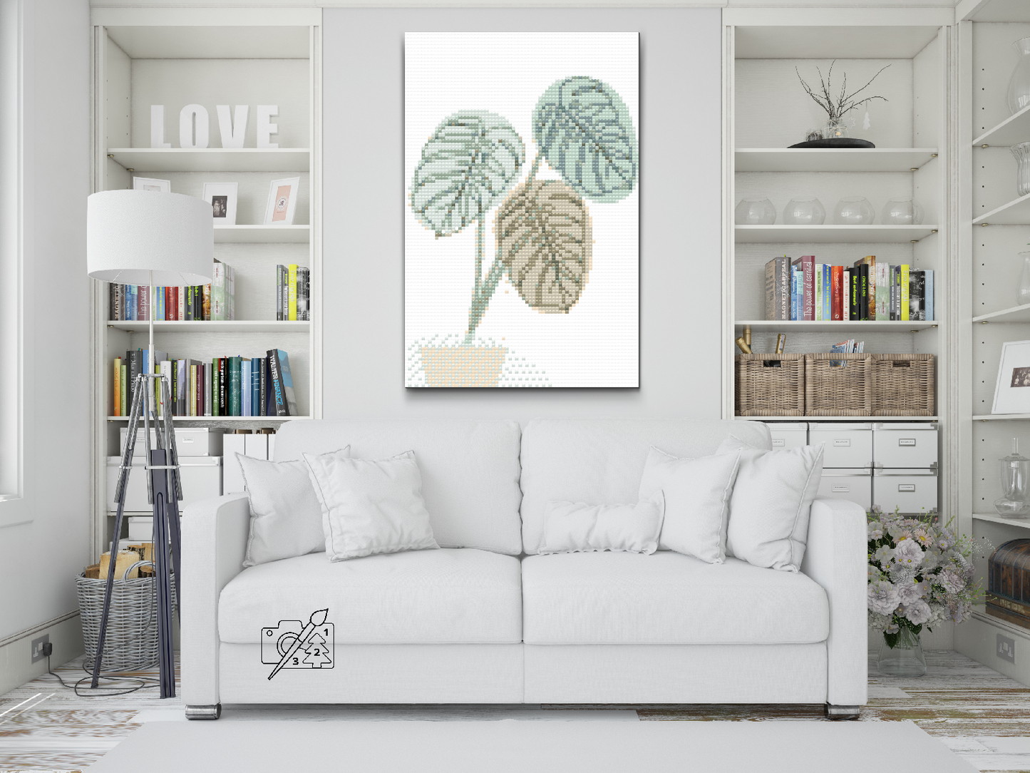 Diamond Painting - Boho Monstera 2