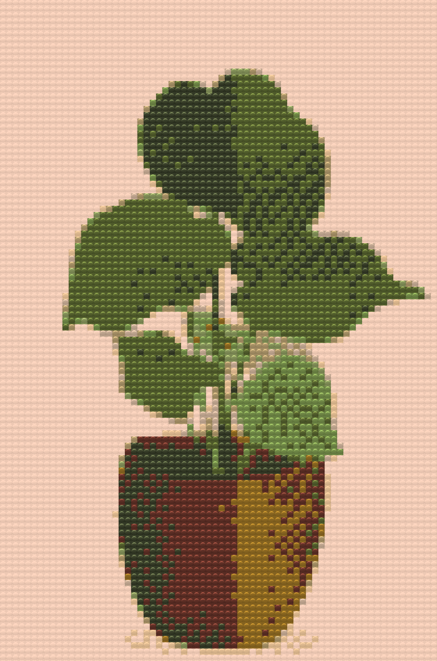 Diamond Painting - Boho-planten i vase 2