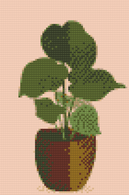 Diamond Painting - Boho-planten i vase 2