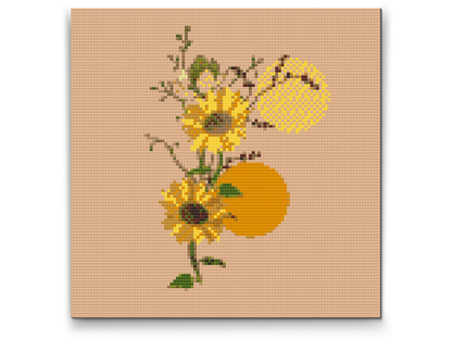 Diamond Painting - Boho-solsikke