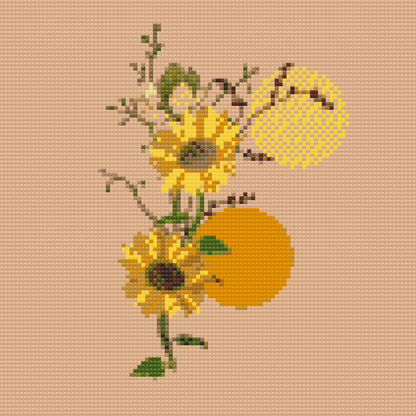Diamond Painting - Boho-solsikke