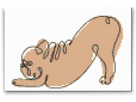 Diamond Painting - Yoga Bulldog