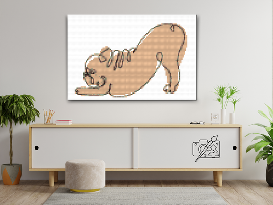 Diamond Painting - Yoga Bulldog