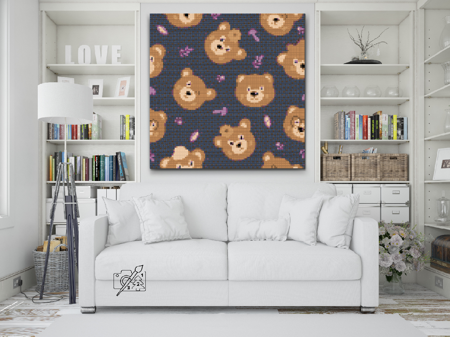Diamond Painting - Et Tapet af Bjørne
