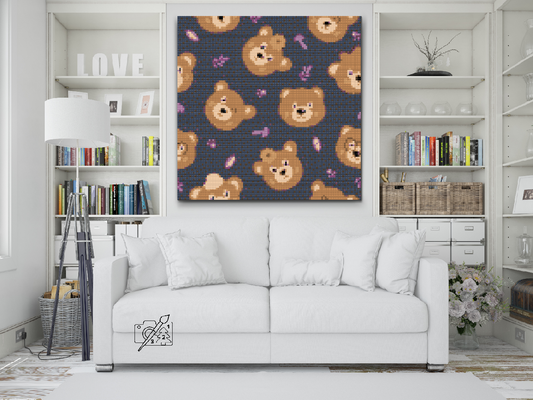 Diamond Painting - Et Tapet af Bjørne