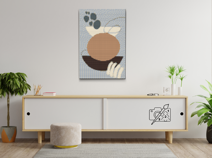 Diamond Painting - Boho abstrakt maleri
