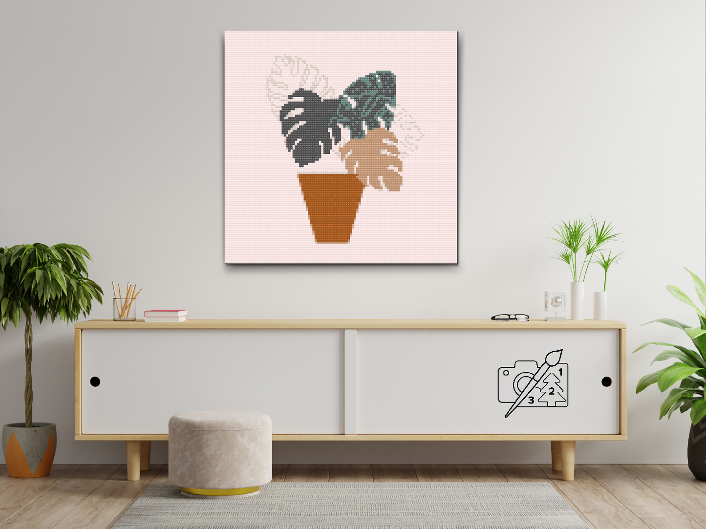 Diamond Painting - Boho Monstera
