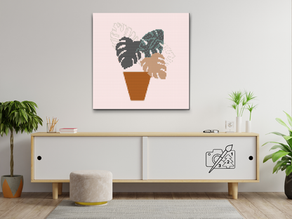 Diamond Painting - Boho Monstera