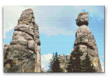 Diamond Painting - Adršpach-klipperne - Borgmester og borgmesterinde