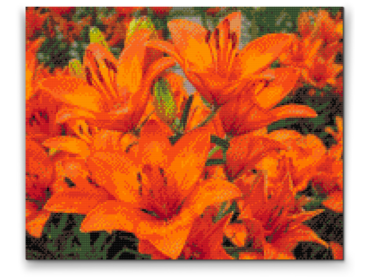 Diamond Painting - Orange liljer