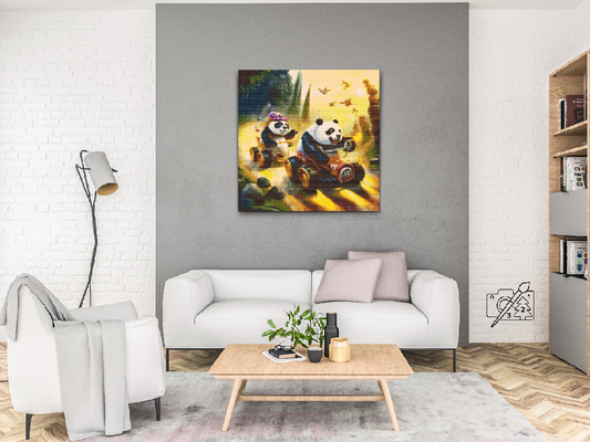 Diamond Painting - Panda Race