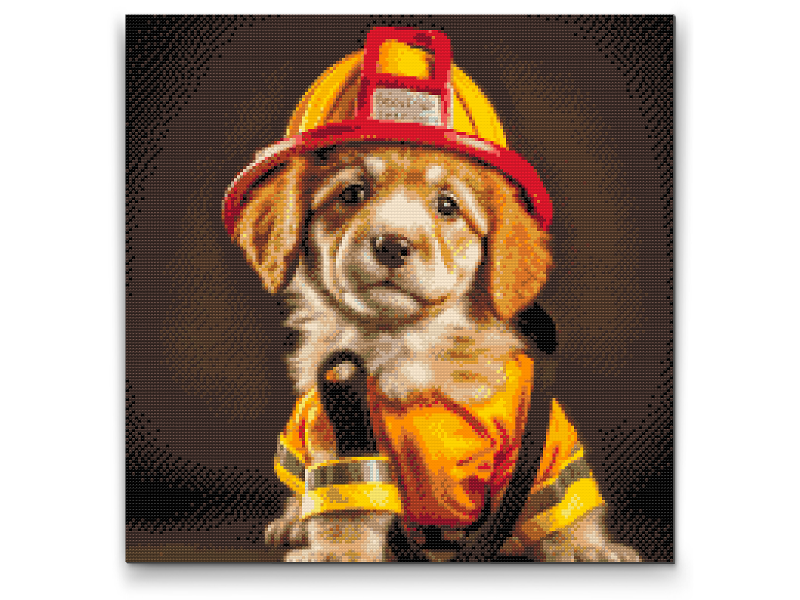 Diamond Painting - Brandmandens hund