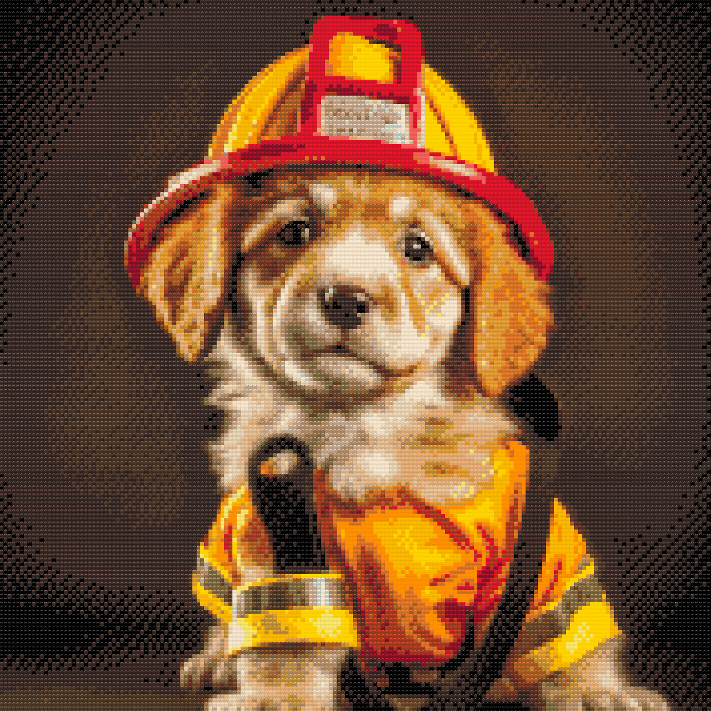 Diamond Painting - Brandmandens hund