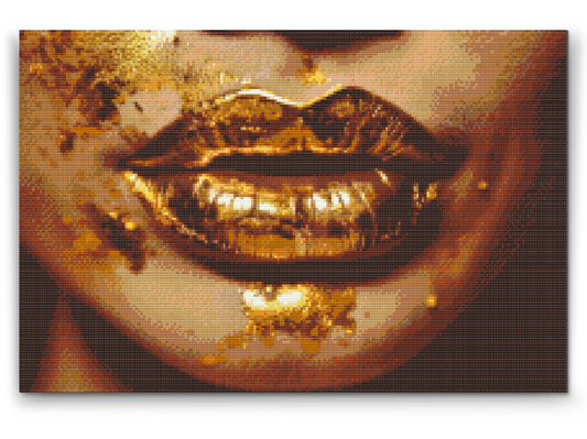 Diamond Painting - Gyldne Læber