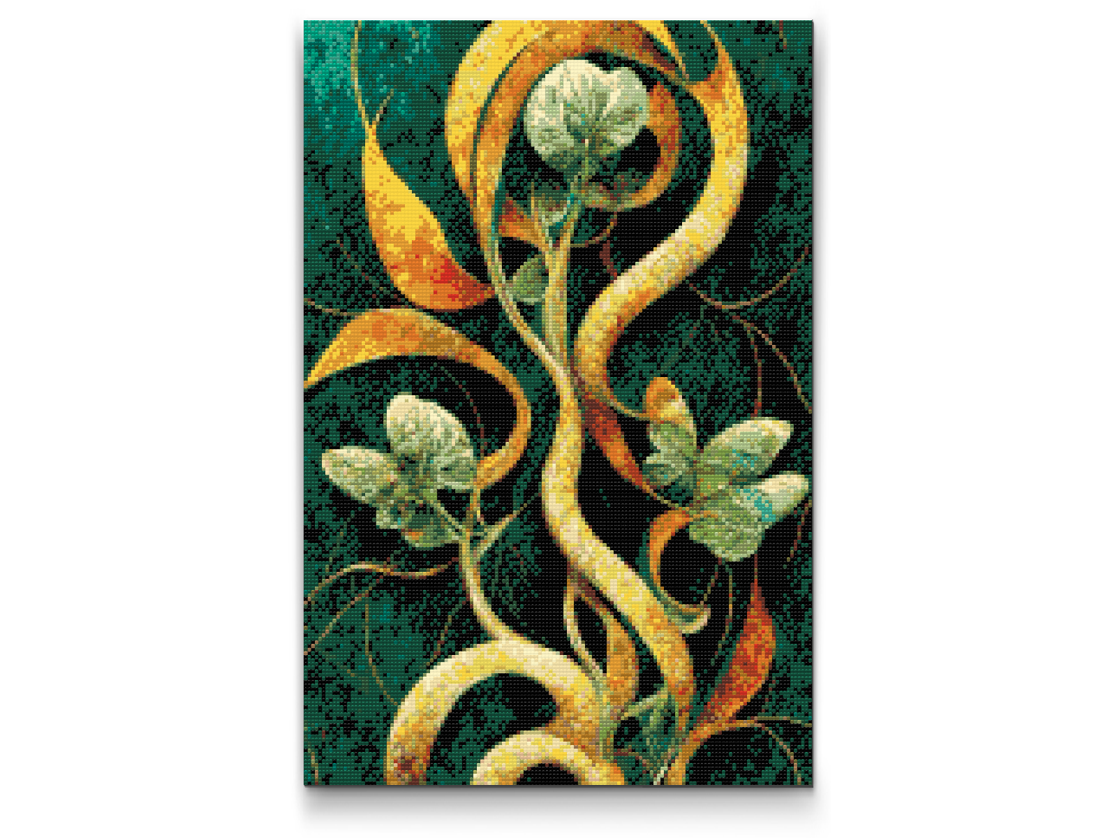 Diamond Painting - Abstrakt blomst