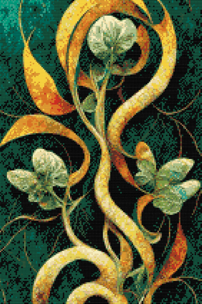 Diamond Painting - Abstrakt blomst