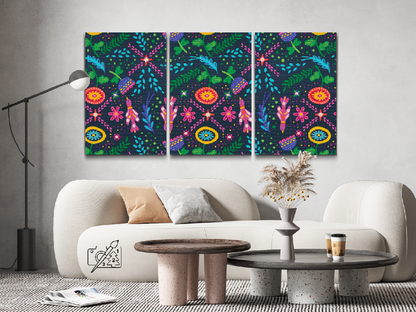Diamond Painting - Munter baggrund (sæt af 3)