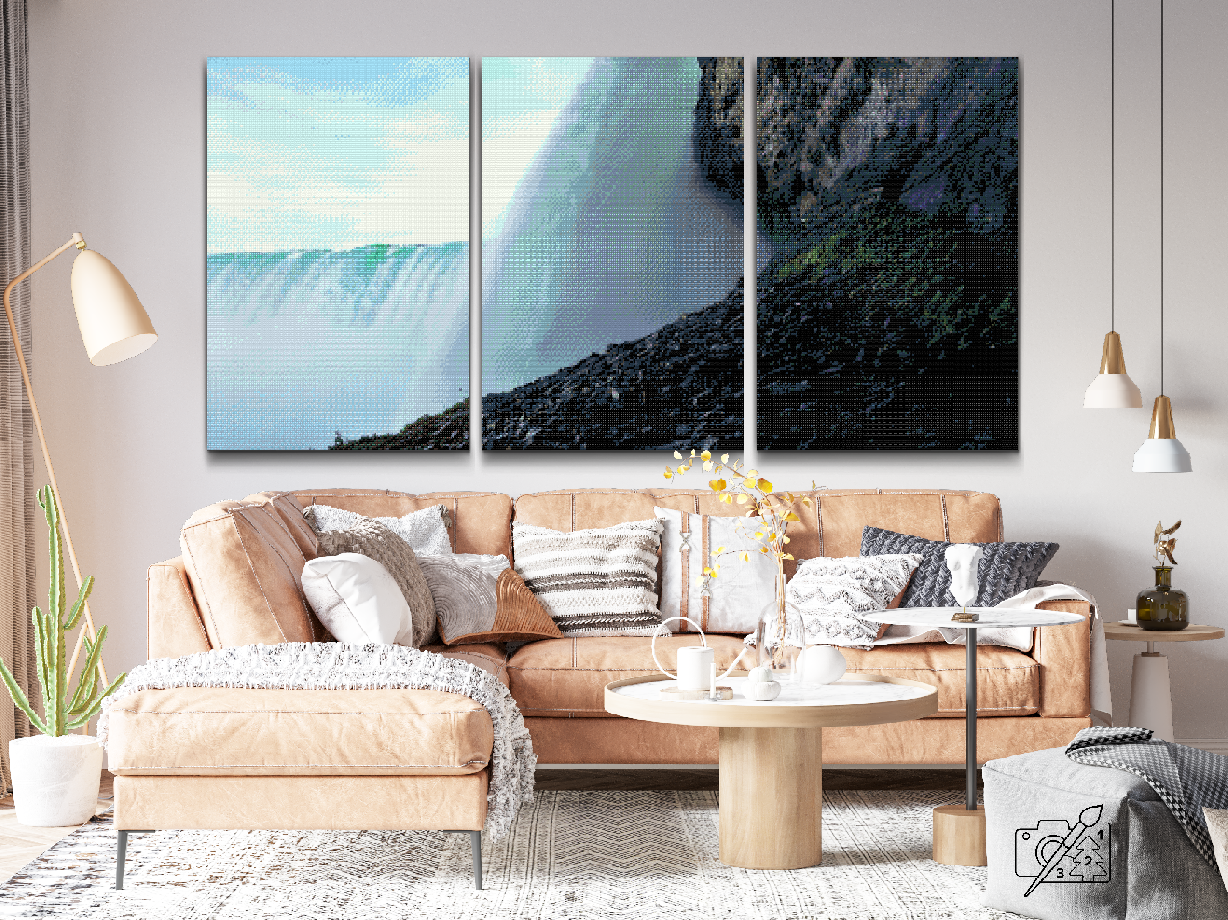 Diamond Painting - Niagara-vandfaldene (sæt af 3)