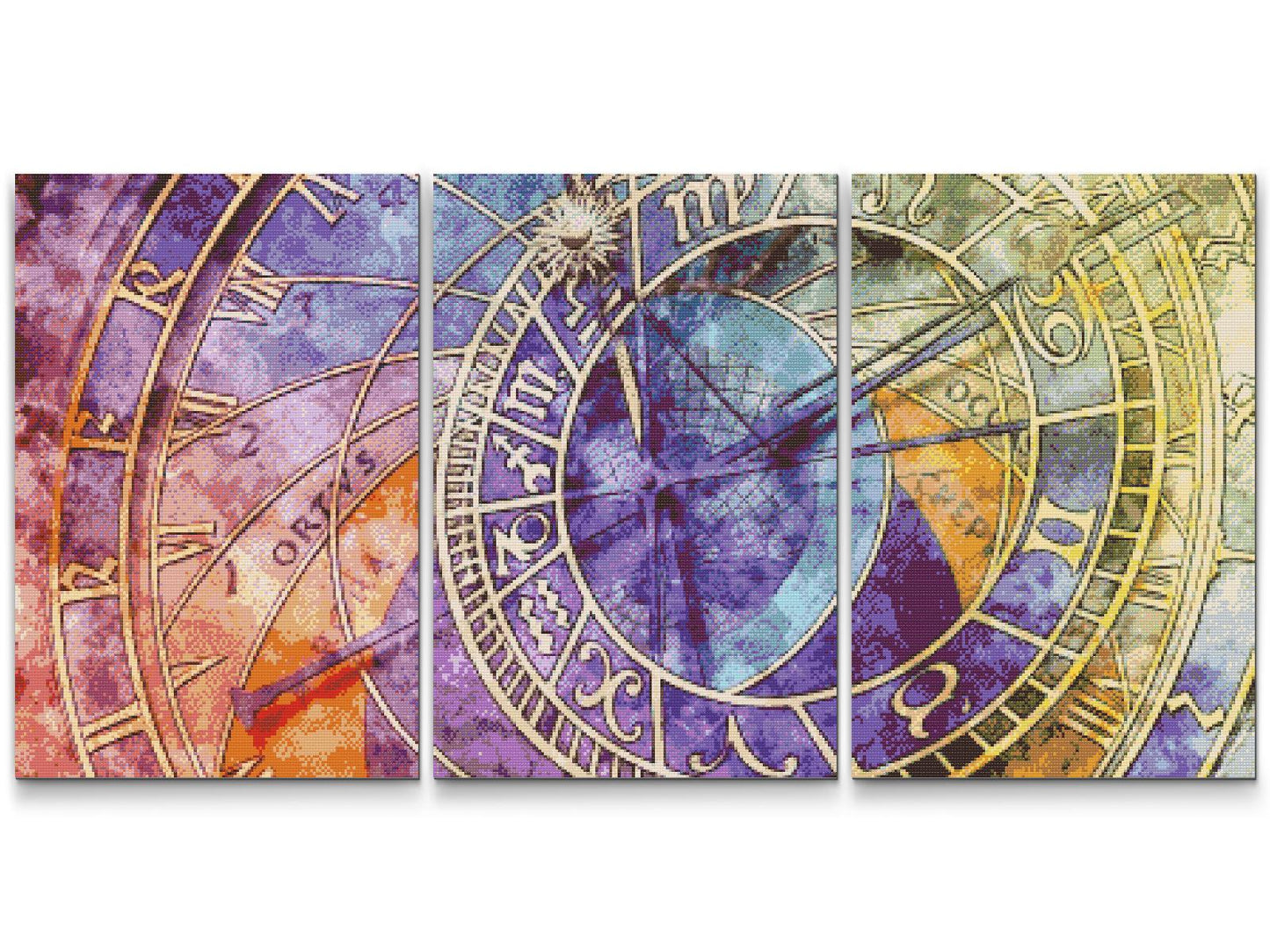 Diamond Painting - Astronomisk ur (sæt af 3)