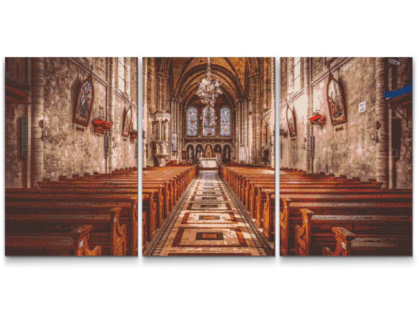 Diamond Painting - Katedral (sæt af 3)