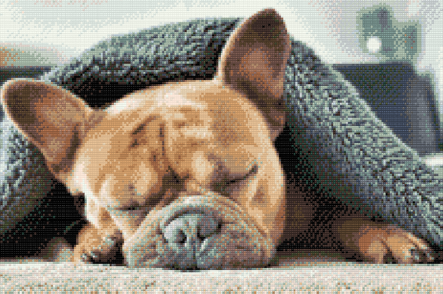 Diamond Painting - Træt Bulldog