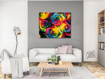 Diamond Painting - Farverige roser