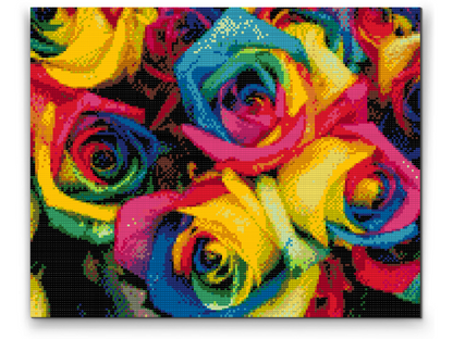 Diamond Painting - Farverige roser