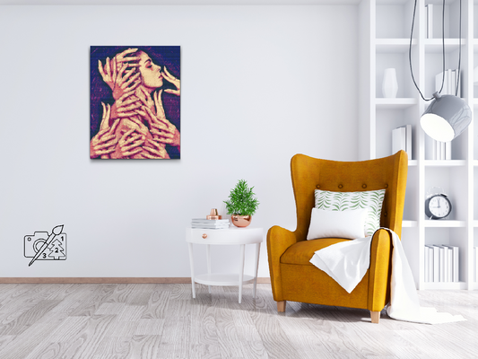 Diamond Painting - Kvinde i Håndfladen