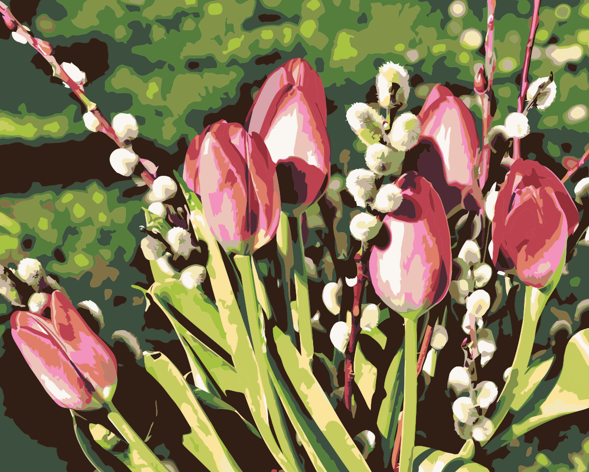 Paint by Numbers - Tulipaner